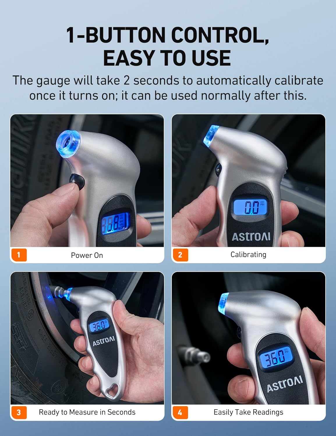 QuickGrip Digital Tire Gauge