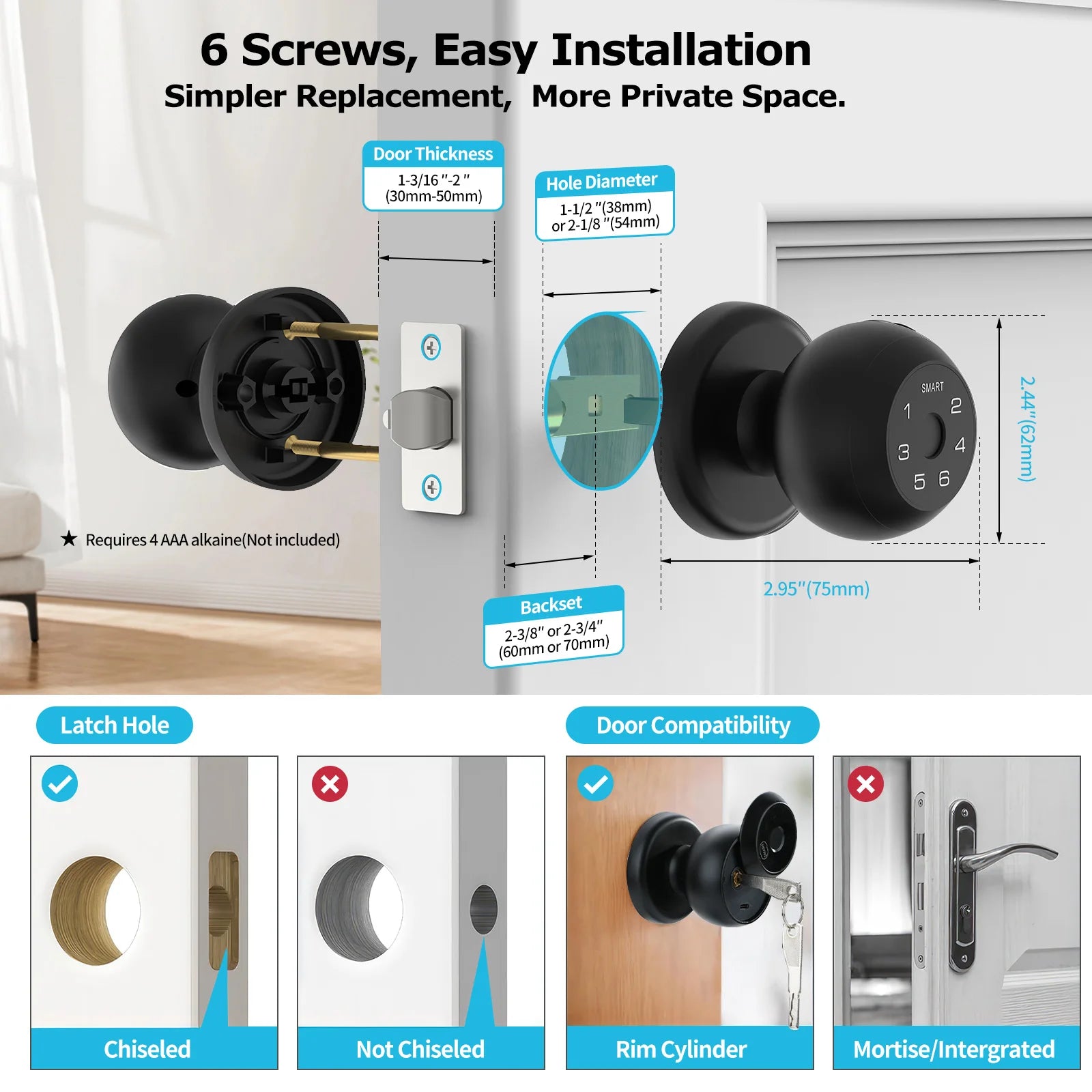 SmartSecure Touch Door Lock