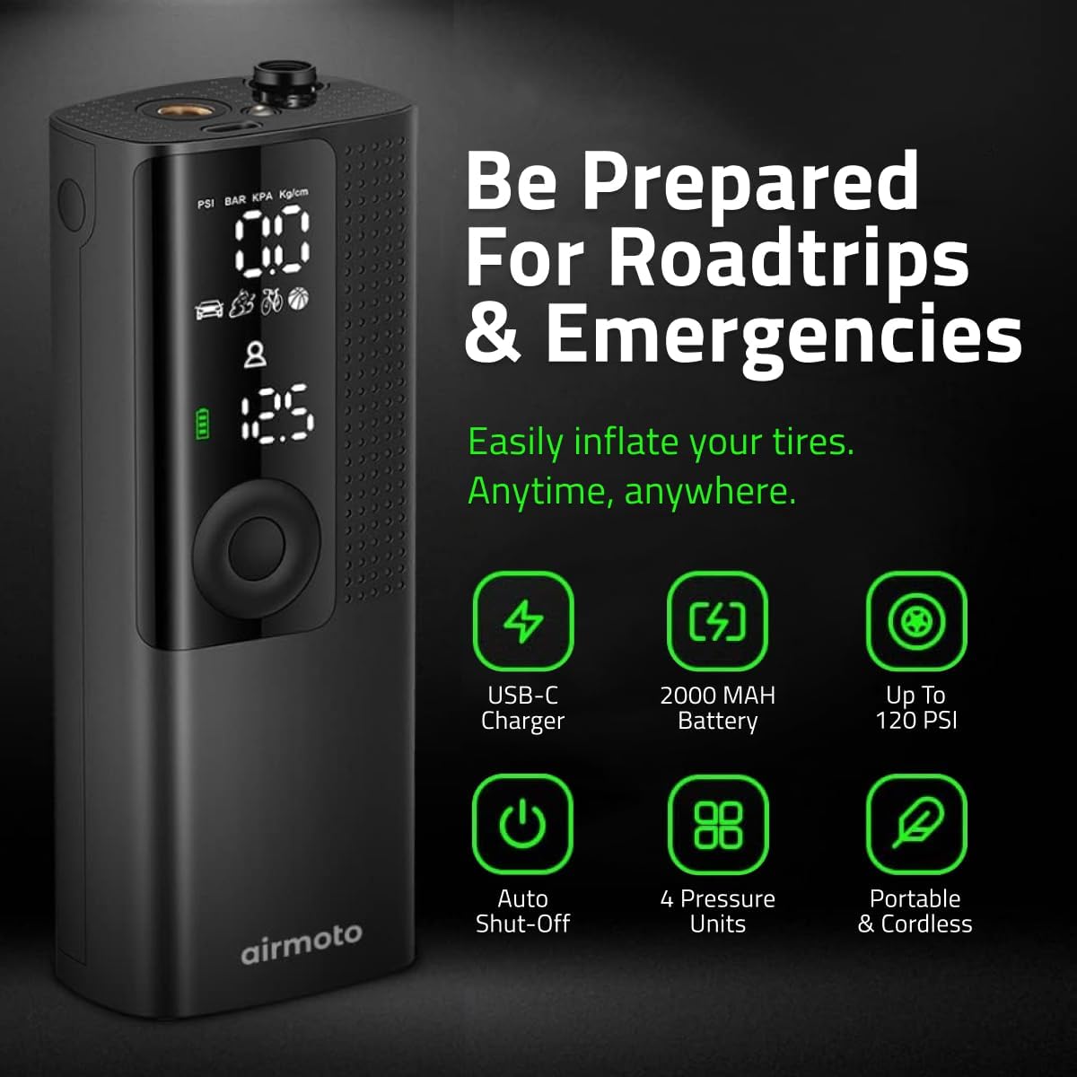 Airmoto Portable Tire Pump